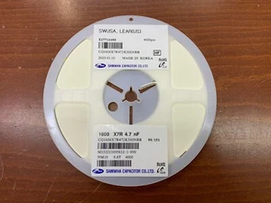 100-PCS SAMWHA SMD Capacitor 4.7uF 50V X7R 1608 CQ1608X7R472K500NRB RoHS - Picture 1 of 1