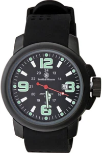 Reloj resistente al agua Smith & Wesson negro para hombre anfibio commando W1100 - Imagen 1 de 1