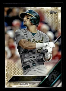 2016 Topps #598 Khris Davis /2016 Gold Oakland Athletics Mint+ New - Picture 1 of 2
