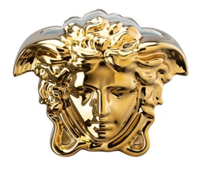 Versace Rosenthal Medusa Grande Vase 15 cm(5.96") Gold -Official Versace Seller - Picture 1 of 1