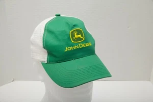 John Deere Mütze Kappe Druckknopflasche Erwachsene Netz grün weiß Einheitsgröße Kopf bis Fuß - Bild 1 von 7