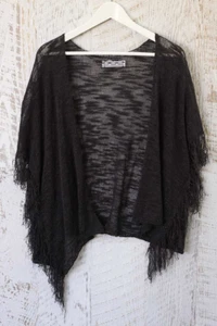 Gisela Tassel Kimono Cardigan in Gray - Picture 1 of 5