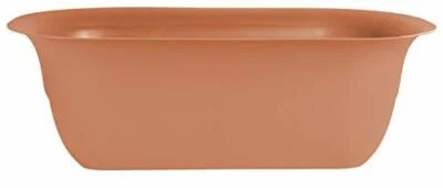 Bloem Modica UV-Protected Plastic Rail Planter, Terra Cotta Color, 24in - Image 1 of 4