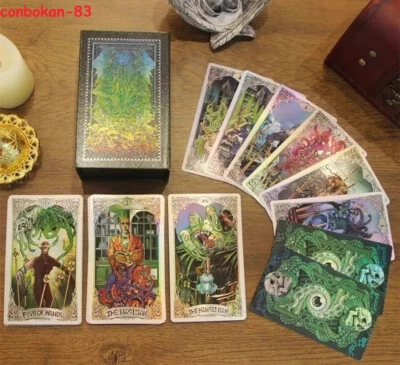 Silver Kesulu Mathology Cthulhu Mythos Tarot Juego de cartas Juegos con disfraces PokerToy Foto 1 de 4