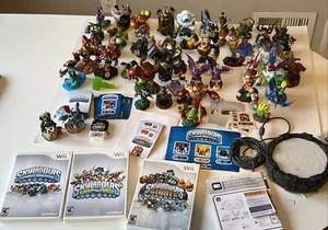 HUGE! Lot Skylander Spyros Giants, 3 Game Disks, 46 Figures Swap Force Trap Team - Picture 1 of 11