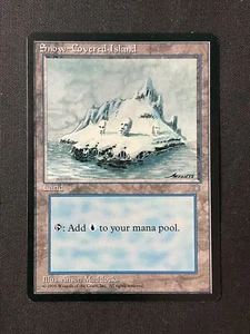 Magic The Gathering Ice Age Isla Cubierta de Nieve LP - Imagen 1 de 2