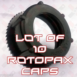 10 RotopaX Only Fuel Screw Caps and Ratchet Rings Jerry Can Replacement   - Picture 1 of 7