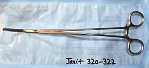 Jarit 320-322 Surgical DeBakey Occlusion Clamp 10" Jaw Length 2.5" - Picture 1 of 9