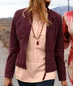 ZIEGENLEDER BUTTERWEICH LEDER LEDERJACKE JACKE KURZJACKE CHIANTI 36 38 40 42 44 - Bild 1 von 4