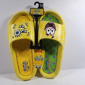 SpongeBob Squarepants and Patrick Men’s Comfort Slides/Sandals Men’s Sz 10 NWT - Picture 1 of 5