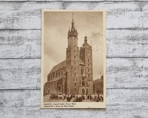 AK Krakow Krakau Kirche Notre Dame Panny Marji Deko Ansichtskarte alt Postkarte - Picture 1 of 2