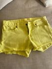 Lucky Brand Riley Denim Cutoff Shorts Women's Small Neon Yellow