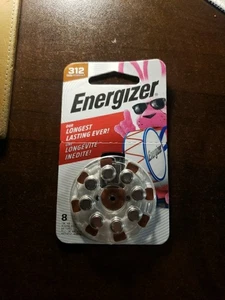 Energizer 8er-Pack Größe 312 AZ312DP Hergestellt in den USA Hörgerätebatterien - Bild 1 von 1