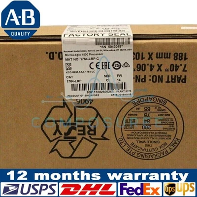 New Allen-Bradley AB 1764-LRP SER C MicroLogix1500 Processor PLC 1764LRP - Image 1 of 3