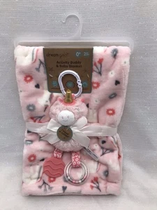 Dreamgro Einhorn Mädchen rosa Babydecke & Lovey Toy Set Plüsch Dream Gro NEU - Bild 1 von 12