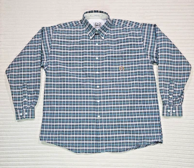 Cinch Miller Long Sleeve Button Up Men's LARGE Green Plaid Western Cowboy Rodeo - Image 1 of 4