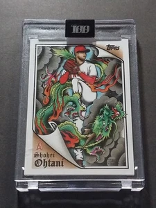 SHOHEI OHTANI 2023 Topps Project 100 opera d'arte di Luke Wessman /3999 #99 LA Angels - Foto 1 di 4