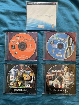 LOTE de 4 discos de demostración de PlayStation y PS2 + disco de inicio de PS2 Foto 1 de 4