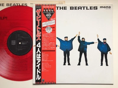 The Beatles "HELP!" w/RED OBI 1986 UK CUTTING JAPAN LIMITED MONO RED VINYL LP - Image 1 of 4