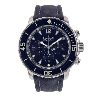Blancpain Fifty Fathoms acero esfera negra 45 mm automático para hombre 5085F-1130-52a Foto 1 de 4
