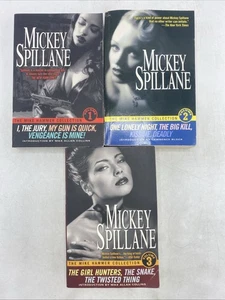 Mickey Spillane Mike Hammer Collection Vol 1–3 Pulp Fiction Crime Mystery Lot - Picture 1 of 12