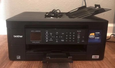 Brother All-In-One Color Inkjet Printer MFC-J485DW Wireless Scan/Copy - Black  - Image 1 of 4