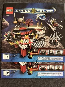 LEGO 5980 Space Police: Squidman's Pitstop INSTRUCTION MANUALS BOOKLETS ONLY 1-2