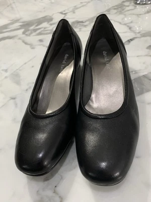 David Tate Pump Supreme Mujer Negro Napa Niño Cuero Tacón Bajo Comodidad 7.5M Foto 1 de 4