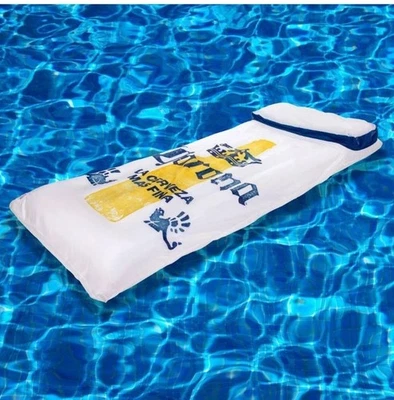 Tumbona de cerveza Corona Flotador Piscina con reposacabezas 70"x29" Balsa Flotadores ¡ENVÍO GRATUITO! Foto 1 de 4