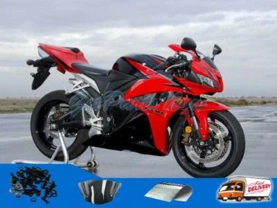 Carenagem de plástico ABS preto vermelho compatível com Honda 2009-2012 CBR600RR F5 x12 - Imagem 1 de 4