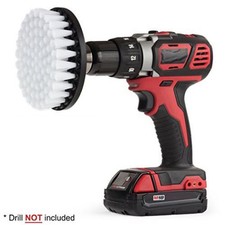 5" Drill Powered Brush Attachment for Cleaning Carpet Hard Leather & Upholstery