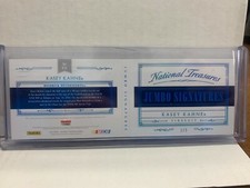 2016 NATIONAL TREASURES JUMBO FIRESUIT PATCH SIG ASSOC SPONSOR - KASEY KAYNE 1/2