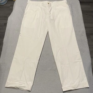 Bills Khakis M2 Pants Mens 40x28.5 Ivory Cuffed Flat Front USA Preppy - Picture 1 of 12