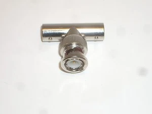 "ADAPTADOR DE CAMISETA AMP BNCTCC BNC ""T"" MACHO A DOBLE HEMBRA JACK-PLUG-JACK - Imagen 1 de 2