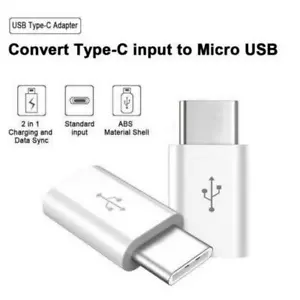 Micro USB Female to Type C Male Converter USB-C Adapter Converter P6R6 - Picture 1 of 10