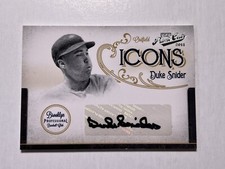 2011 Playoff Prime Cuts Icons Duke Snider Autograph #ed 9/25 Brooklyn