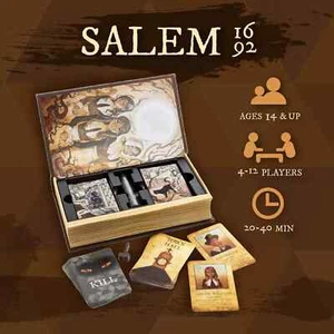 Salem 1692 Board Game Witch Hunt Game for Friends and Family 4-12 Players New - Picture 1 of 5