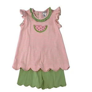 Ishtex Watermelon Girl's short set NWT size 7 - Picture 1 of 4