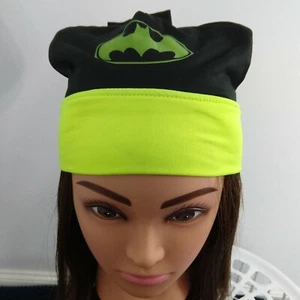 Batman Cap And Glove Set Youth Black And Neon 4-7 size hat - Picture 1 of 6