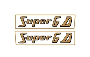 Renault Super 6D Tractor Hood Decal kit Graphics Stickers Emblem Set Sides 6 D - Picture 1 of 1