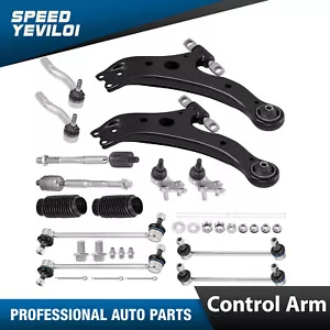 14pc Front Lower Control Arm Tie Rods Sway Bar Link For 2007-2011 Toyota Camry - Foto 1 di 13
