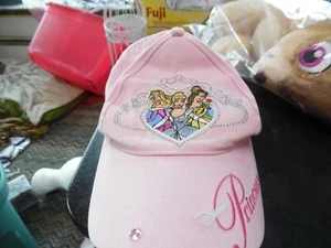 Disney World kids- girls pink princess baseball style hat car with jewels - Picture 1 of 3