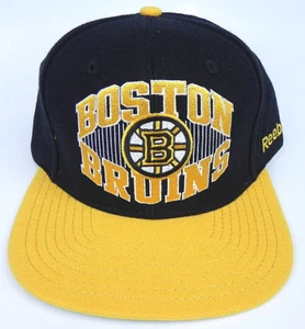 BOSTON BRUINS NHL REEBOK NEGRO/AMARILLO AJUSTABLE 2 TONOS GORRA SNAPBACK SOMBRERO ¡NUEVO CON ETIQUETAS! - Imagen 1 de 5