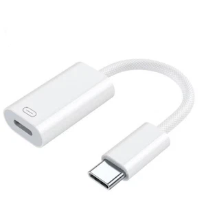 Tipo-C USB C a Lightning, Adaptador, Transferencia de Datos, Carga, Cable Jack Audio Ca - Imagen 1 de 4