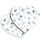2x Vertical Vinyl Sticker Botanical Bluebell Flowers Pattern #50359