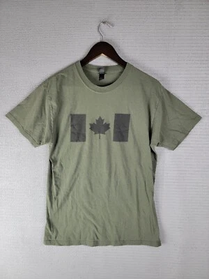 Канада флаг футболка армия зеленый выцветший размер средний канадский - Изображение 1 из 4