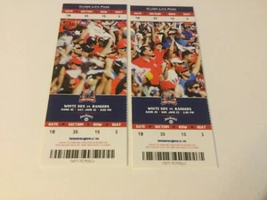 RANGERS~2019 TICKET STUB vs WHITE SOX~6/22/19-6/23/19    - Picture 1 of 3