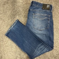 Replay Newbill Mens Jeans W36 W38 L30 Regular Straight Stretch Light Wash Blue