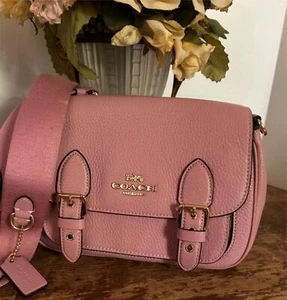 Coach Lucy Damen Umhängetasche Handtasche Tasche C6782 Soft Powder Pink Pebbled Leder - Bild 1 von 13