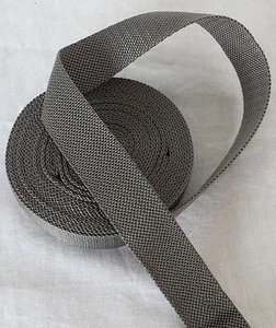 25MM(1") GRAY Polypropylene webbing strapping bag strap weave camp - Picture 1 of 1